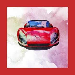 Vintage Alfa Romeo in watercolor T-Shirt