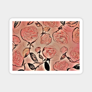 1941 Roses House of Harlequin Magnet