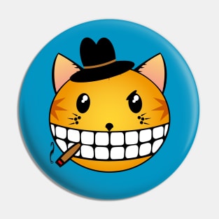 Gangster Cat - Ginger Tabby Pin