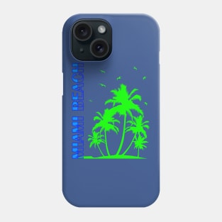 Miami Beach Green Phone Case