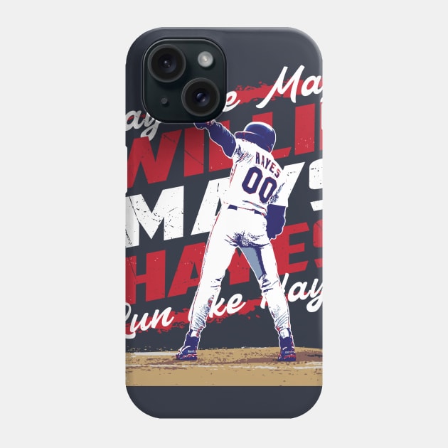 Willie Mays Hayes tee Phone Case by goderslim