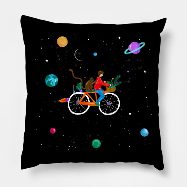 spacetrip Pillow by Dilaraizm