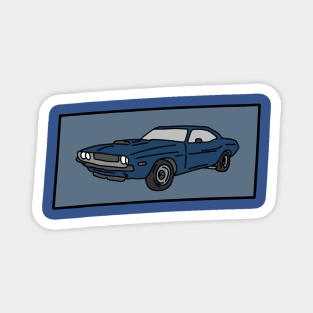 vintage muscle car Magnet