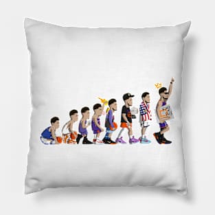 Evolution of Devin Booker Pillow