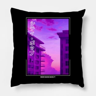 Urban Neon Japanese Streetwear Pillow