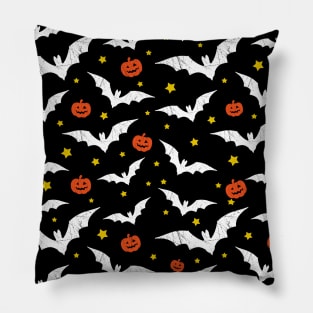 Halloween bats and pumpkins Pillow