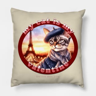 My French Valentine Cat Devon Rex Life 29D Pillow