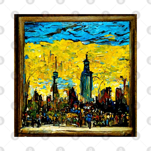 New York City in Van Gogh's style by Classical