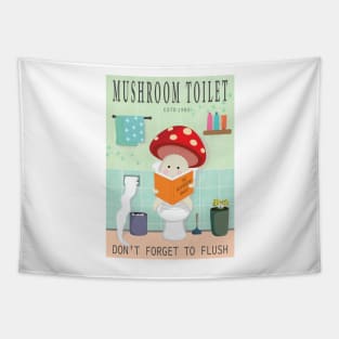 Mushroom Toilet Tapestry