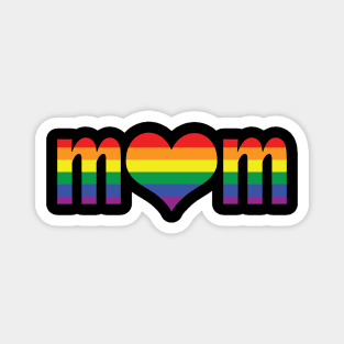 Pride Mom Heart Magnet