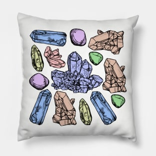 Pastel Crystals Pillow