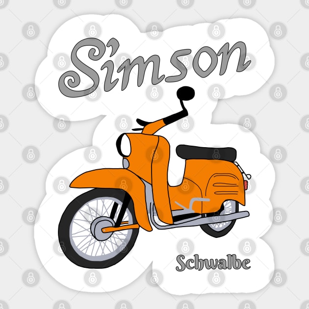 simson schwalbe - Simson Schwalbe - Sticker