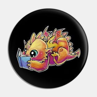 Book dragon Pin