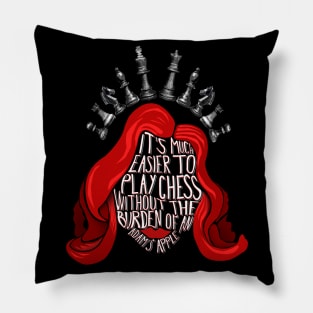 Queen's Gambit Adam's apple quote Pillow