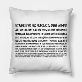 My Immortal Demonic Cultivator Pillow