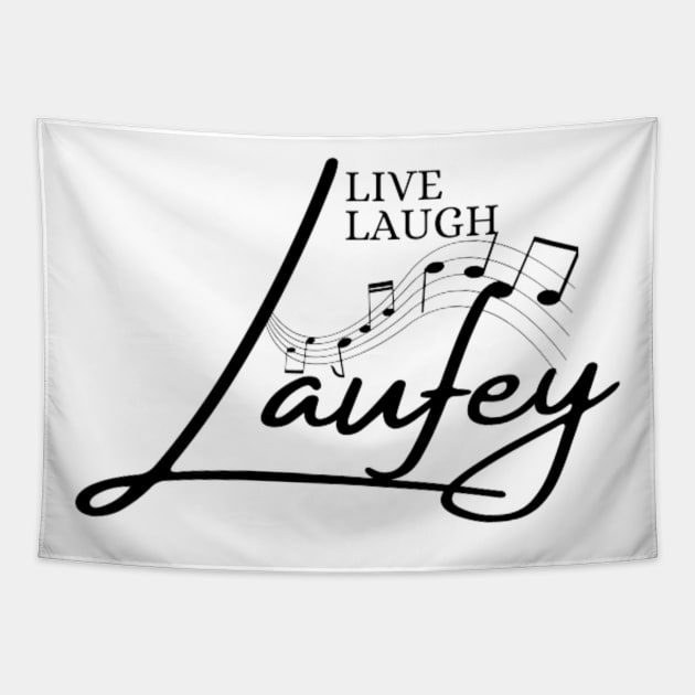 Live Laugh Laufey Tapestry by Alexander S.