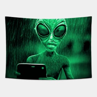 Alien Invasion Sci-fi Space Planet X Tapestry