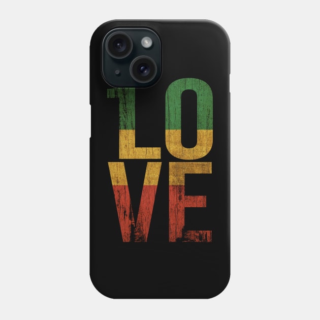 1 Love One Love Roots Rock Reggae Rasta Design Phone Case by UNDERGROUNDROOTS