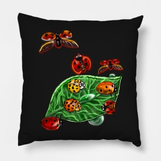 A group of lady bugs is called a loveliness Pillow