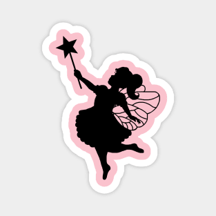 Magic Fairy Girl of Imagination Silhouette Magnet