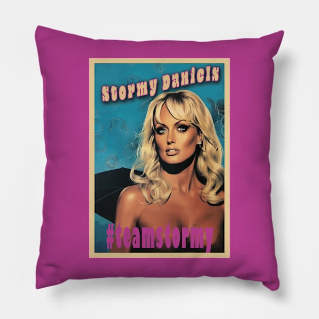 Stormy Daniels Pillow by GreenMary Design