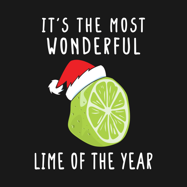 It's The Most Wonderful Lime Of The Year Funny Christmas Fruit Pajama Shirt by HalfCat