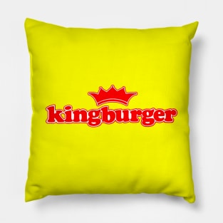 Kingburger (Red Text) Pillow