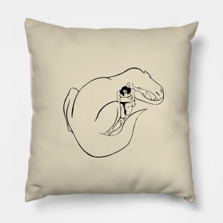 Spear and Fang Cave Painting Pillow