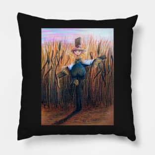 Scarecrow in a Cornfield Pillow