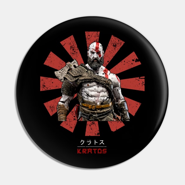 Kratos Retro Japanese God Of War Pin by Nova5