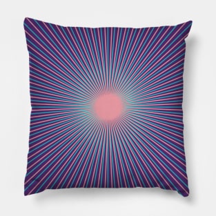 Circle Lines Visual Effect Pillow