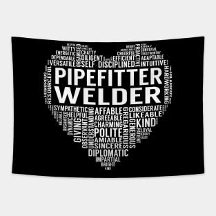 Pipefitter Welder Heart Tapestry