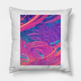 Cosmic Waves Pillow