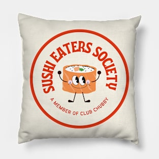 Happy Cute Sushi Retro Cartoon Pillow