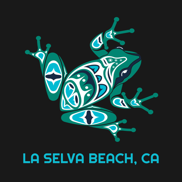 Disover La Selva Beach, California Frog Pacific NW Native American Indian - Frog Lovers Gift - T-Shirt