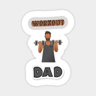 WORKOUT DAD Magnet