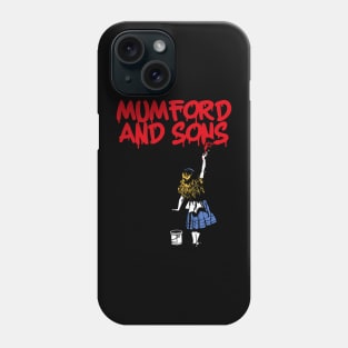 mumford ll girls with red paint Phone Case