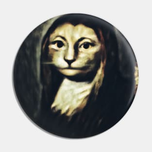 Monalisa Cat Design Pin