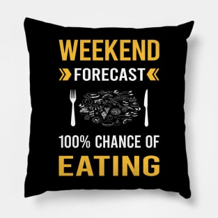 Weekend Forecast Eating Pillow