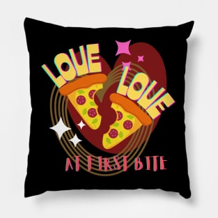 Pizza Lover : Love at first bite Pillow