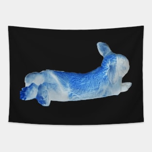 Negative Arctic Rabbit Tapestry