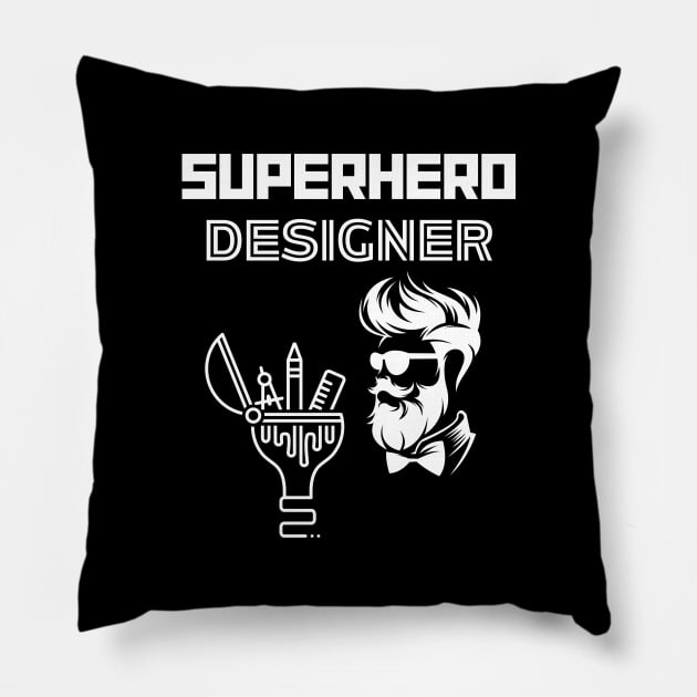 Superhero Designer Pillow by MyUniqueTee