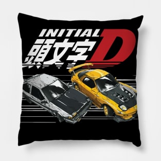 Initial D AE86 Corolla Takumi vs Keisuke Takahashi FD RX-7 Tandem Drifting Racing Pillow