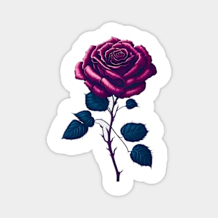 Vintage rose. Magnet