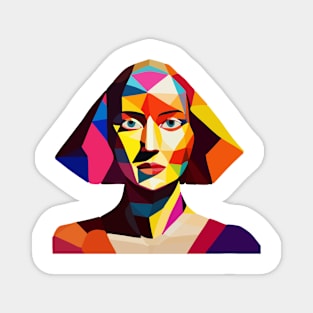 Abstract woman portrait Magnet