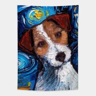 Jack Russell Night (Portrait) Tapestry