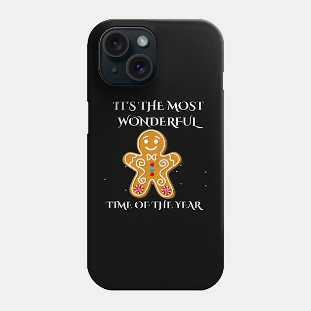 Gingerbread Christmas Phone Case by Proway Design