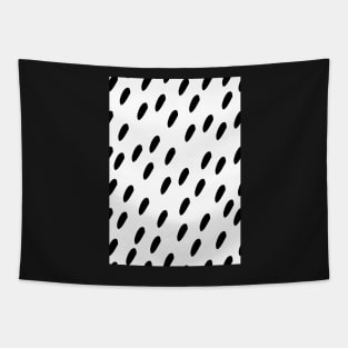 Black & White Polka Pattern Tapestry