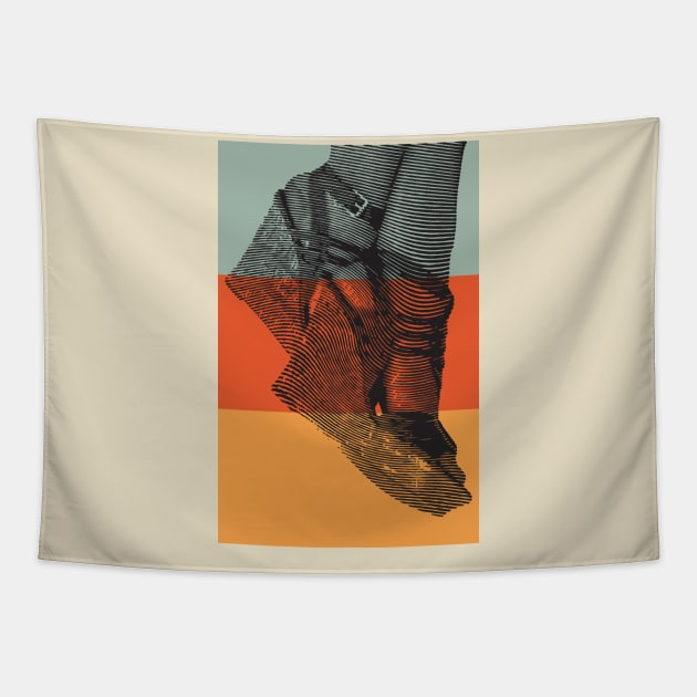 Vintage Look Wedges Tapestry by crissdiana