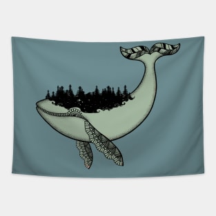 Whale in the universe Tapestry